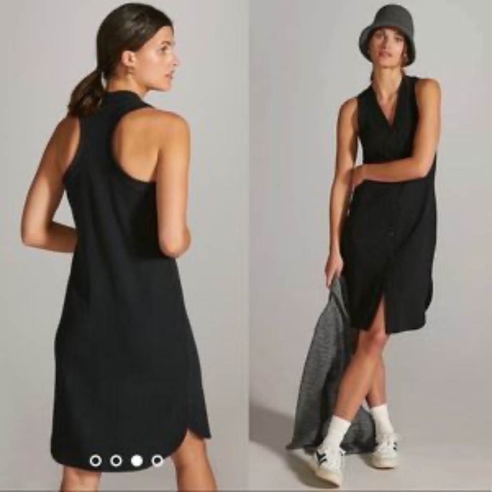 DAILY PRACTICE by Anthropologie Ribbed Midi Dress Black